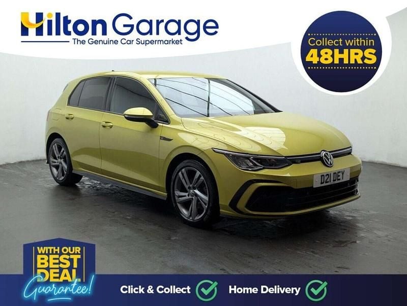 Used VW Golf VIII R-line 130 HP (95 kW) 2021 Yellow Hatchback
