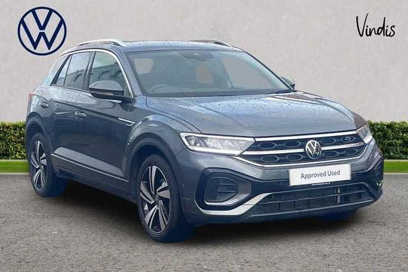 Grey Used 2023 VW T-Roc R-line SUV | £23,124 (Fair price) - Image 1/4