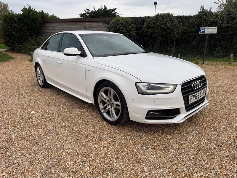 Used Audi A4 S-Line 150 HP (110 kW) 2015 White Sedan