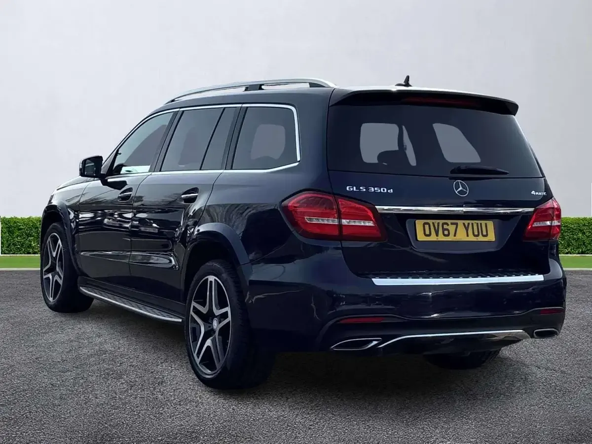 Used Mercedes GLS350 AMG line 258 HP (189 kW) 2017 Blue SUV