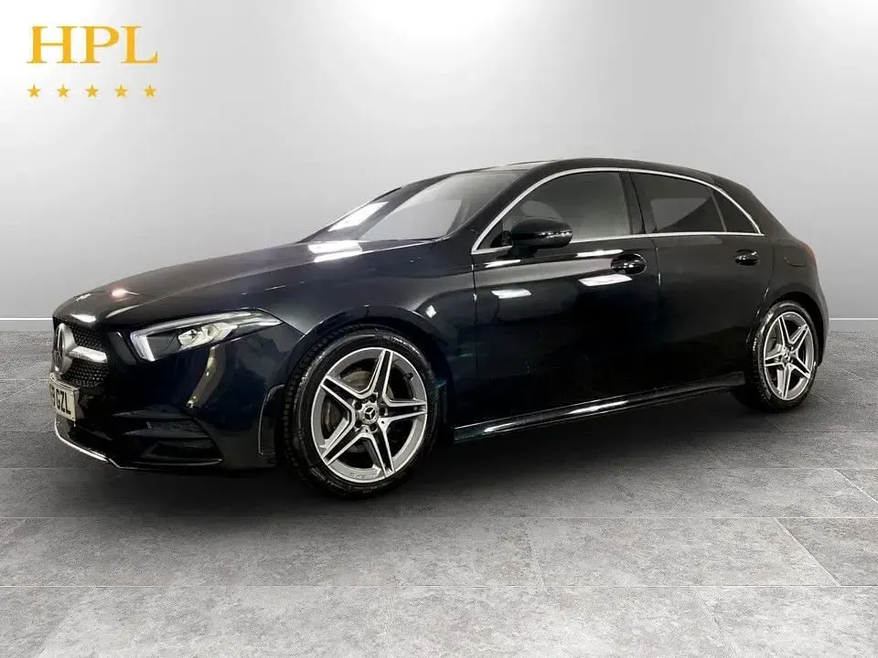 Used Mercedes A200 AMG line 163 HP (119 kW) 2019 Black Hatchback