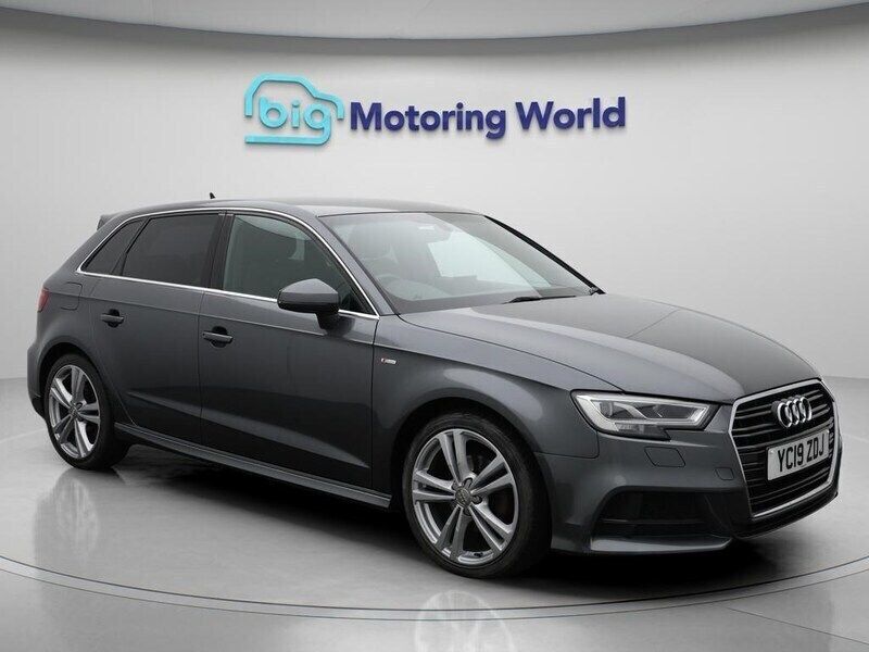 Grey Used 2019 Audi A3 Sportback S-Line Hatchback | £11,600 (Good price) - Image 1/4