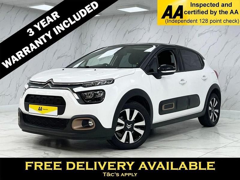 White Used 2023 Citroën C3 PureTech Hatchback | £11,795 (Fair price) - Image 1/2