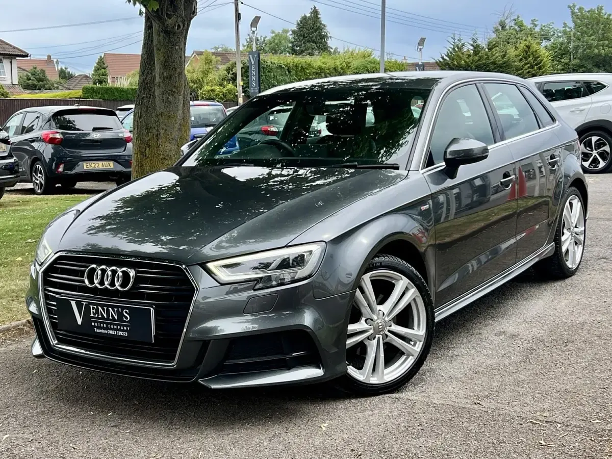 Used Audi A3 S-Line 150 HP (110 kW) 2018 Grey Sedan