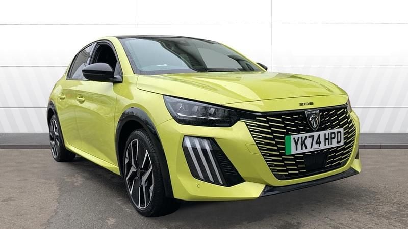 Used Peugeot e-208 GTi 114 kW (156 HP) 2024 Yellow Hatchback