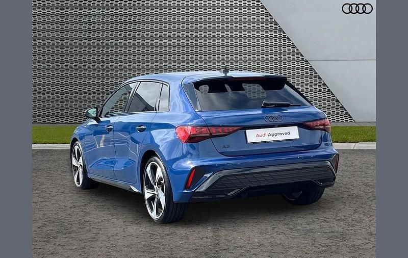 Used Audi A3 Black Edition 147 HP (108 kW) 2025 Blue Hatchback