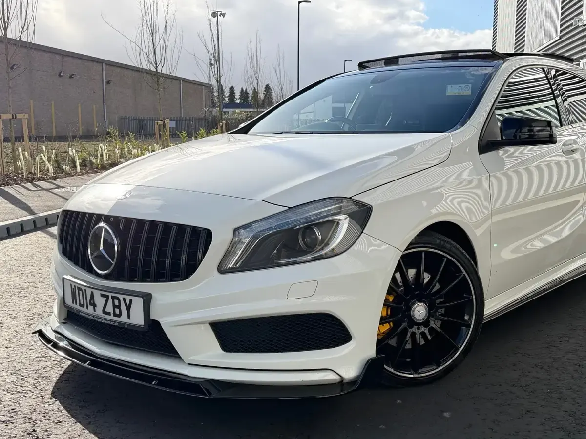 Used Mercedes A220 AMG 2014 White Hatchback
