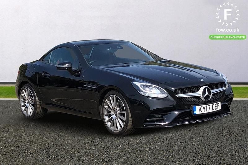 Black Used 2017 Mercedes SLC300 AMG line Cabriolet | £18,799 (Fair price) - Image 1/3