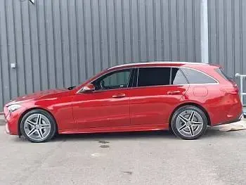 Used Mercedes C300e AMG Line Premium Plus 313 HP (230 kW) 2022 Red Estate