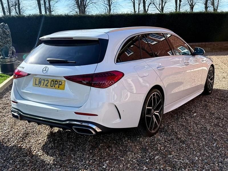 Used Mercedes C300 AMG Line Premium Plus 2022 White Estate
