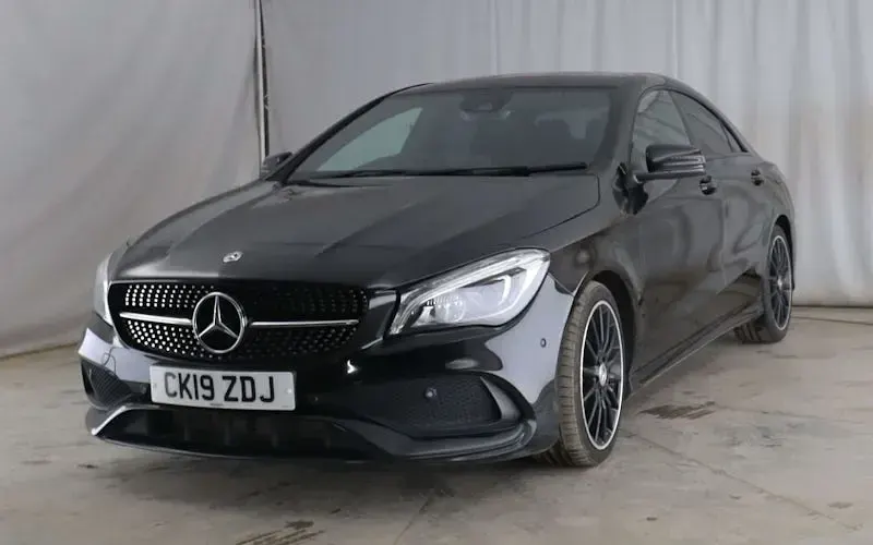 Used Mercedes CLA220 AMG line 170 HP (125 kW) 2019 Black Coupe