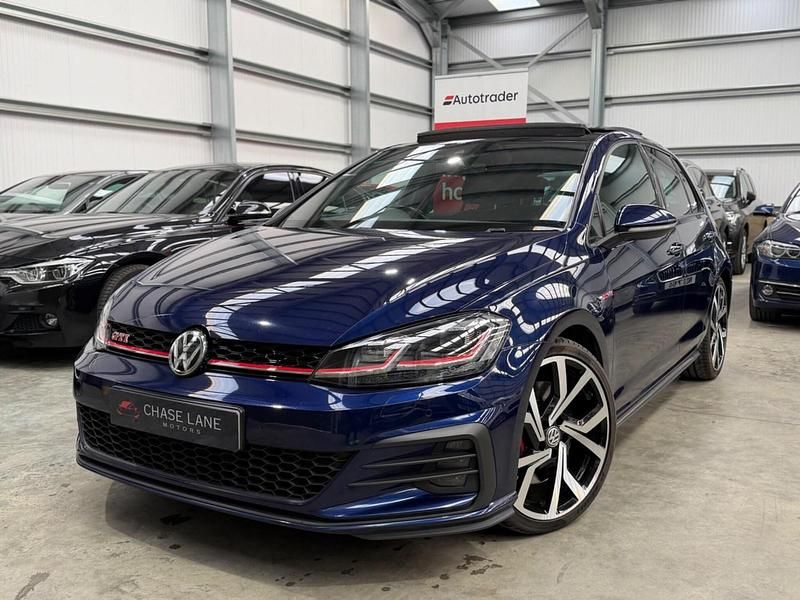 Begagnad VW Golf VII GTI 2020 Blå Halvkombi