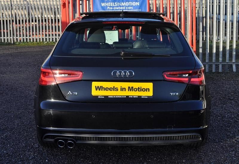 Used Audi A3 S-Line 150 HP (110 kW) 2015 Black Hatchback
