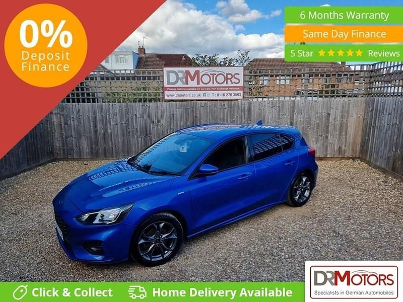 Blue Used 2019 Ford Focus ST-Line Hatchback | £8,340 (Fair price) - Image 1/4