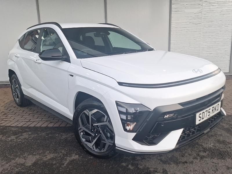 White New 2025 Hyundai Kona N Line SUV | £23,998 (Super price) - Image 1/4