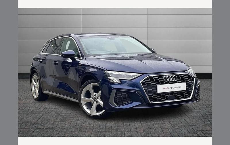 Used Audi A3 S-Line 110 HP (80 kW) 2023 Blue Hatchback