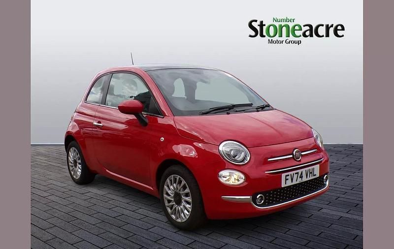 Red New 2024 Fiat 500 Hatchback | £13,495 (A bit pricey) - Image 1/4