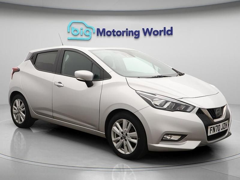 Silver Used 2020 Nissan Micra Acenta Hatchback | £8,898 (Good price) - Image 1/4
