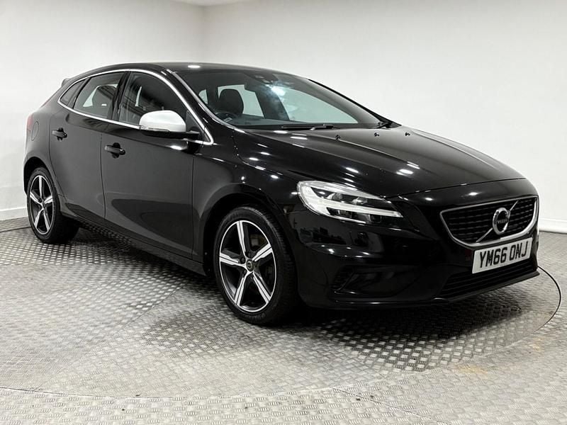Black Used 2017 Volvo V40 R-Design Hatchback | £6,995 (Fair price) - Image 1/4