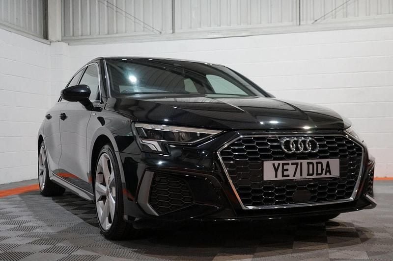 Black Used 2021 Audi A3 Sportback S-Line Hatchback | £18,499 (Fair price) - Image 1/4