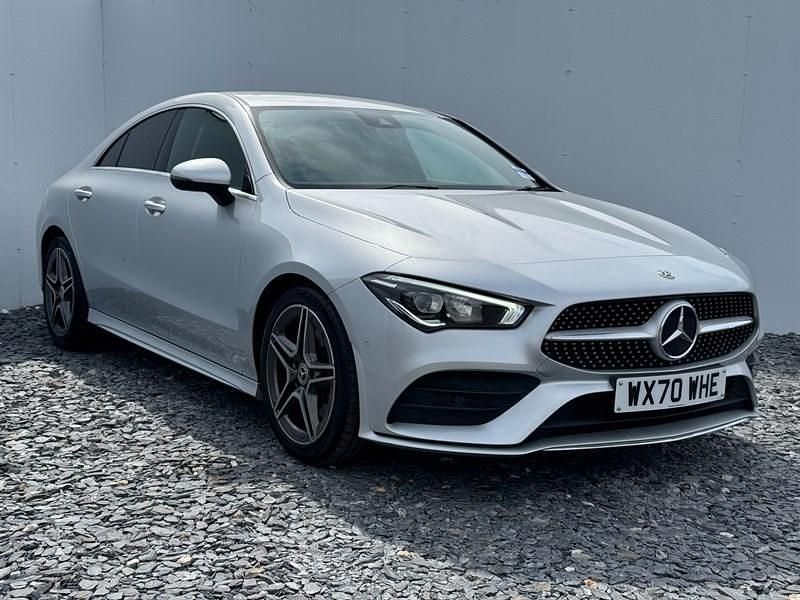 Silver Used 2020 Mercedes CLA200 AMG line Coupe | £19,300 (Fair price) - Image 1/4