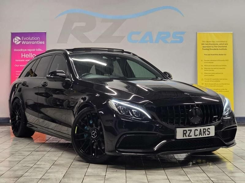 Black Used 2016 Mercedes C63 AMG Premium Estate | £20,995 (Fair price) - Image 1/4