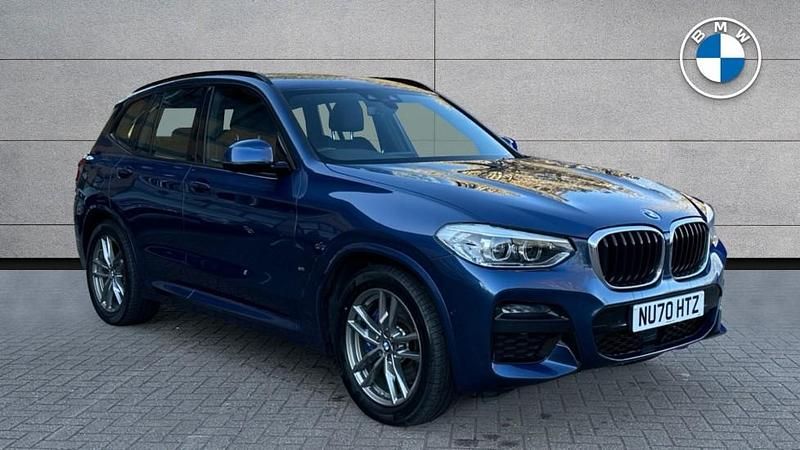 Phytonic blue metallic paint Used 2020 BMW X3 M Sport SUV | £31,590 (A bit pricey) - Image 1/4