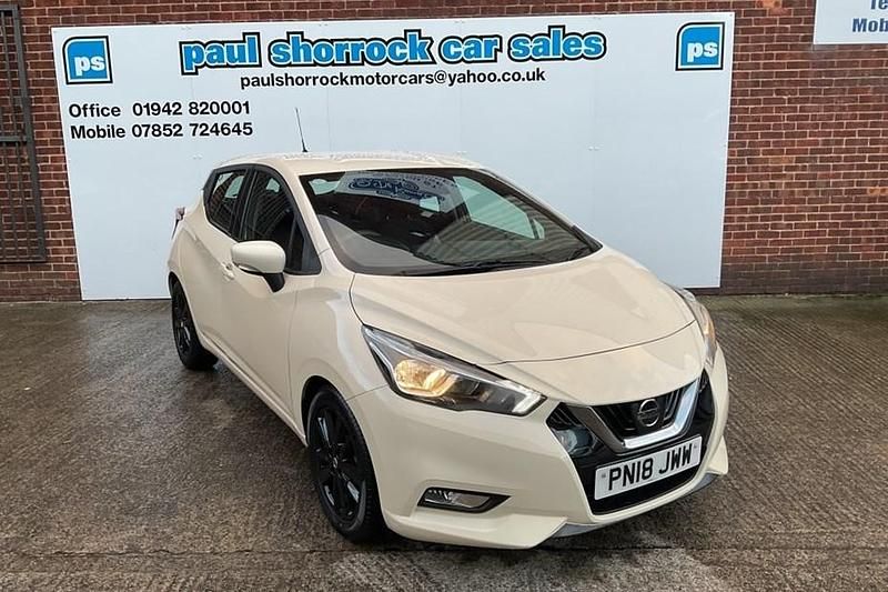 White Used 2018 Nissan Micra Acenta Hatchback | £6,577 (Fair price) - Image 1/1