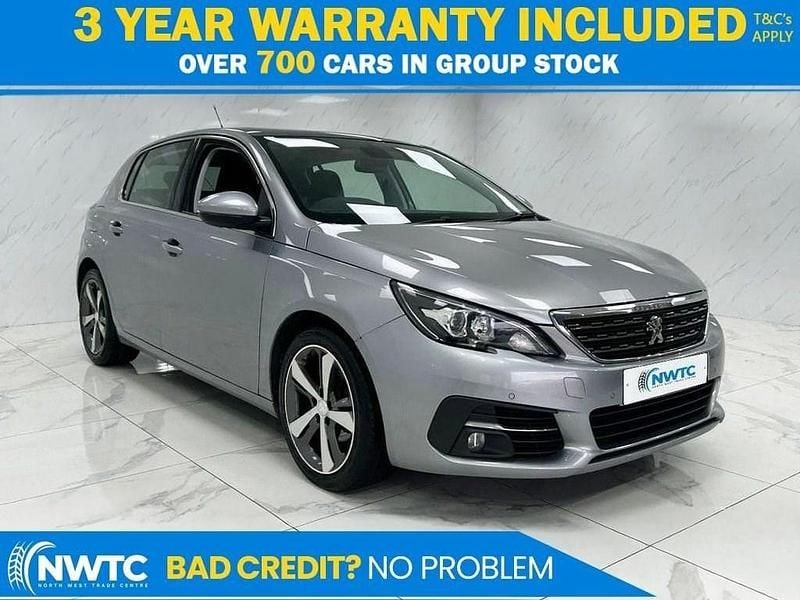 Grey Used 2019 Peugeot 308 Allure Hatchback | £5,195 (Fair price) - Image 1/4