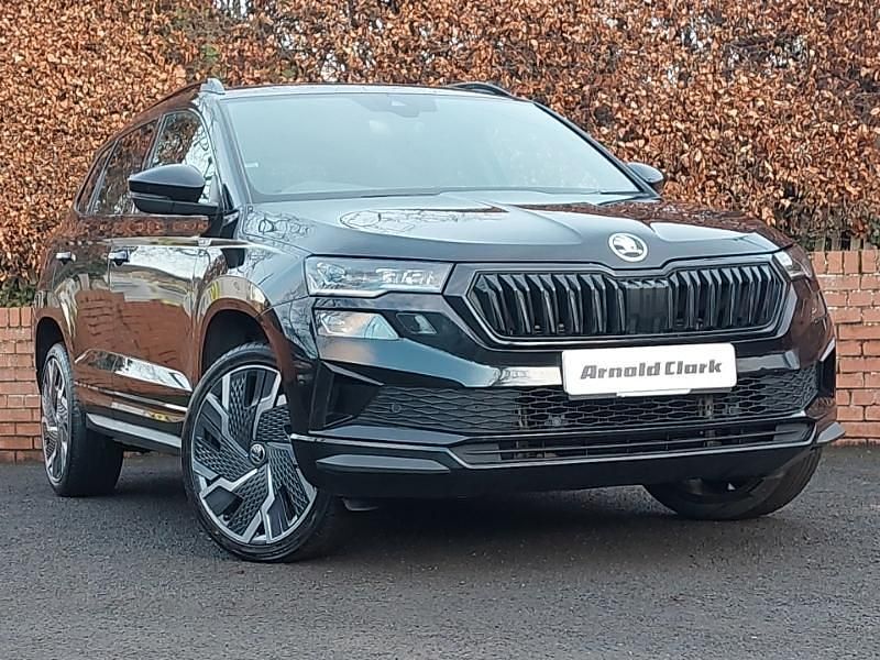 Black Used 2022 Skoda Karoq SportLine SUV | £19,998 (A bit pricey) - Image 1/4