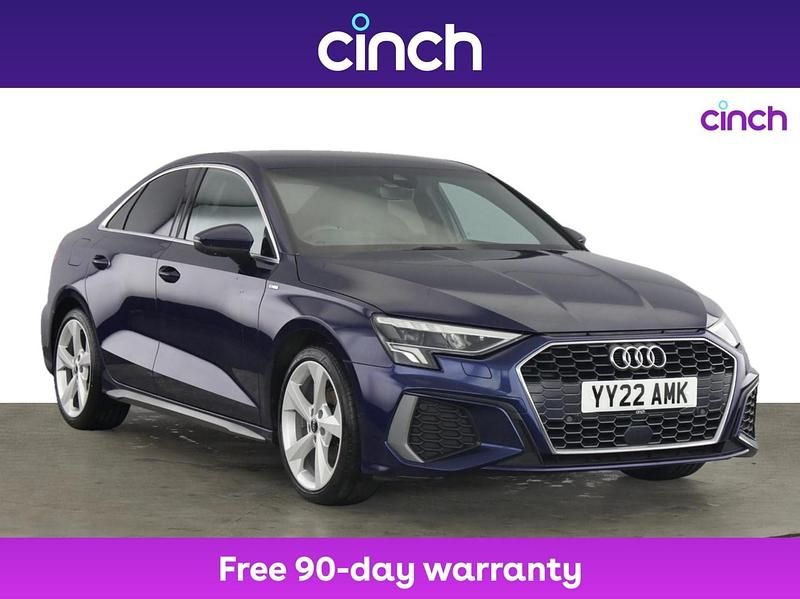 Blue Used 2022 Audi A3 S-Line Sedan | £17,699 (Fair price) - Image 1/3