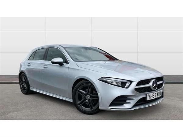 Silver Used 2018 Mercedes A200 AMG line Hatchback | £15,425 (Fair price) - Image 1/4