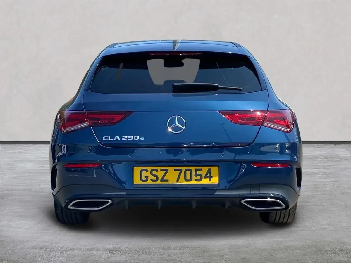 Used Mercedes CLA250e Shooting Brake AMG line 2023 Blue Estate