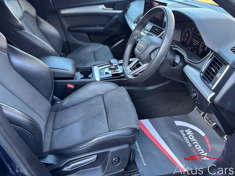 Used Audi Q5 S-Line 204 HP (150 kW) 2021 Blue SUV