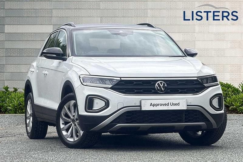 White Used 2023 VW T-Roc Life SUV | £20,500 (Good price) - Image 1/4