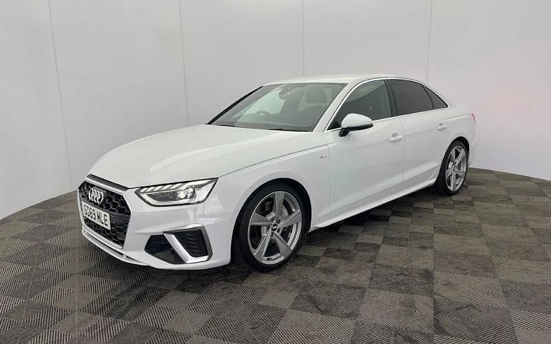 White Used 2019 Audi A4 S-Line Sedan | £18,990 (Fair price) - Image 1/4