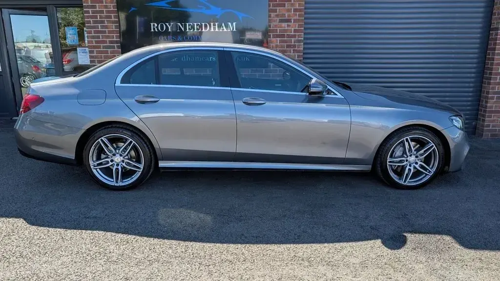 Used Mercedes E220 AMG line 194 HP (142 kW) 2018 Grey Sedan