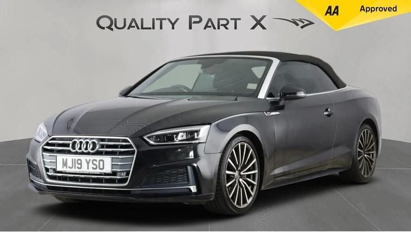 Used Audi A5 Cabriolet S-Line 190 HP (139 kW) 2019 Black Cabriolet