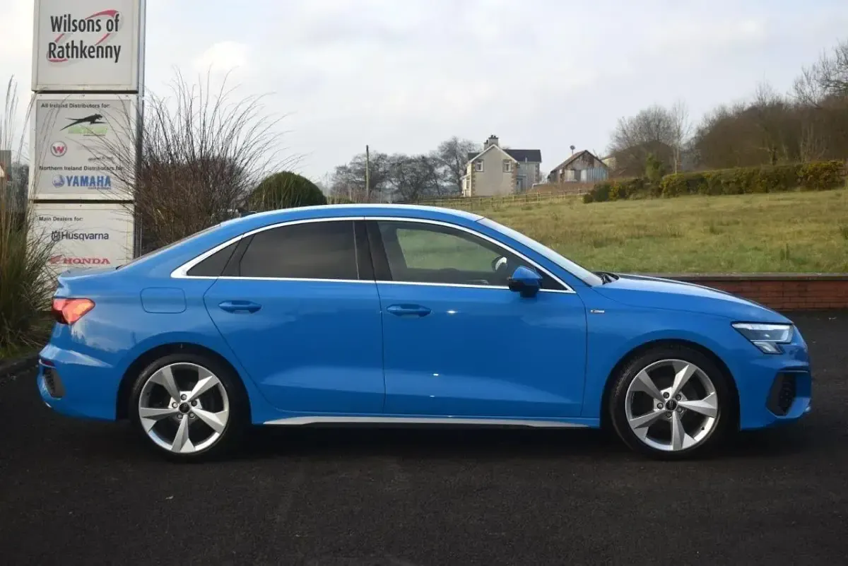 Used Audi A3 S-Line 150 HP (110 kW) 2024 Blue Sedan