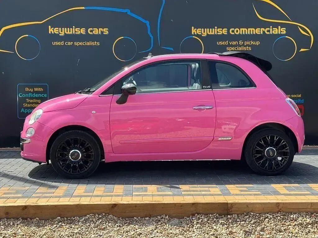 Used Fiat 500 Pop 69 HP (50 kW) 2010 Pink Cabriolet