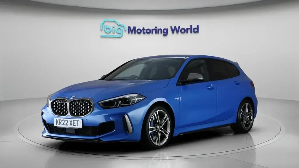 Used BMW M135 M Sport 306 HP (225 kW) 2022 Blue Hatchback