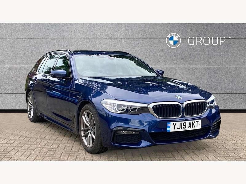 Blue Used 2019 BMW 520 M Sport Estate | £21,995 (Good price) - Image 1/4