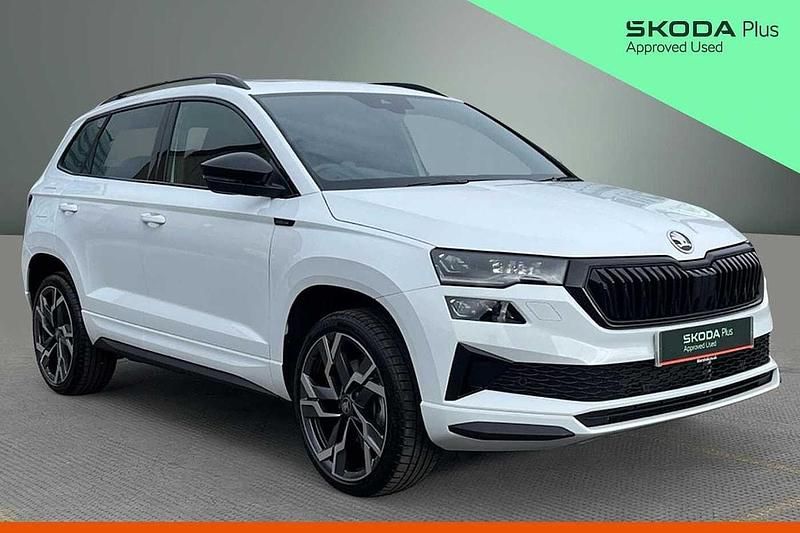 New Skoda Karoq SportLine 110 HP (80 kW) 2026 Moon white metallic SUV