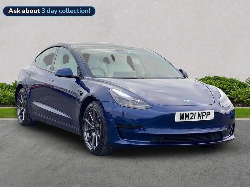 Blue Used 2021 Tesla Model 3 Standard Range Sedan | £17,249 (Fair price) - Image 1/4