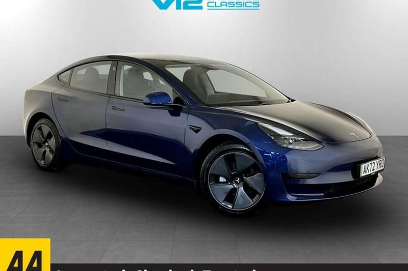 Blue Used 2022 Tesla Model 3 RWD Sedan | £19,295 (Good price) - Image 1/1