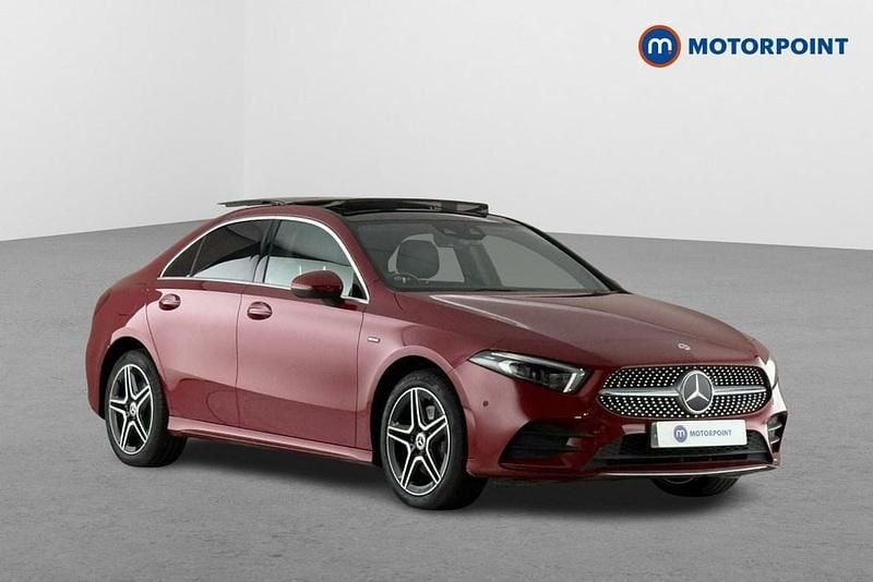 Red Used 2021 Mercedes A250 AMG Line Premium Plus Sedan | £24,799 (Expensive) - Image 1/4