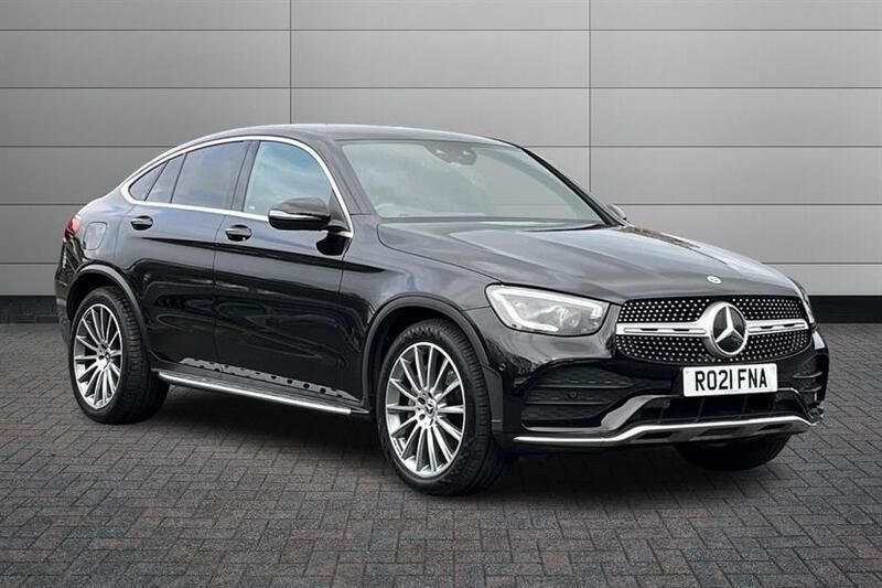 Obsidian black Used 2021 Mercedes GLC300 AMG Line Premium Coupe | £32,550 (Fair price) - Image 1/4