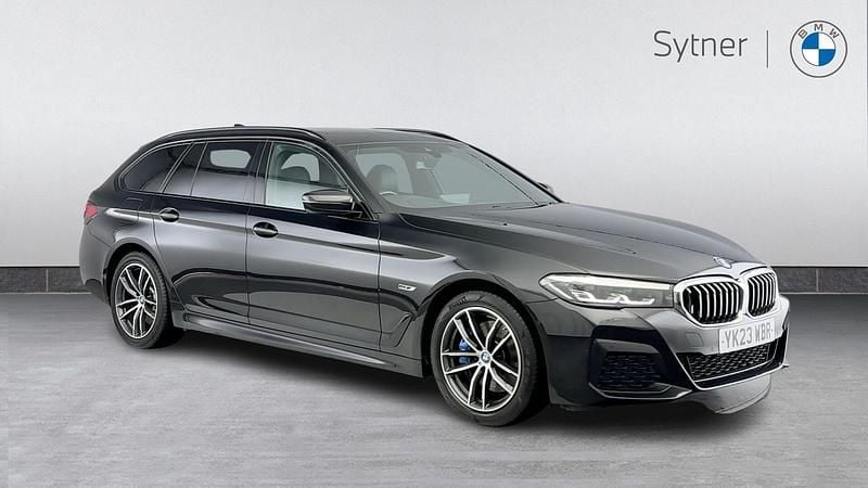 Black Used 2023 BMW 530e M Sport Estate | £30,500 (Fair price) - Image 1/4