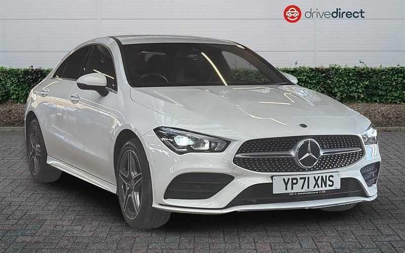 Used Mercedes CLA250e AMG Line Premium 218 HP (160 kW) 2021 White Sedan