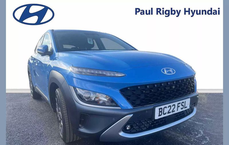 Blue Used 2022 Hyundai Kona Premium SUV | £17,995 (Fair price) - Image 1/4